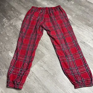 Victoria's Secret Lounge Pants Red Black Plaid Pajama Bottoms Jogger Small Z-257 thumbnail 8
