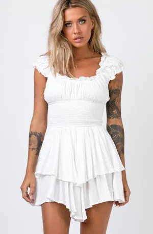 Princess Polly White Romper thumbnail 1