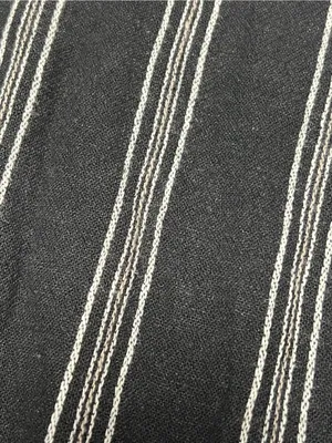 Rewash Black White Pink Striped Linen Blend Wide Leg Smocked Waist Pants XS thumbnail 6
