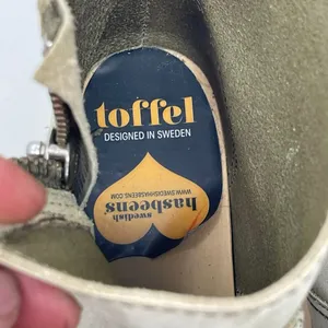 Toffel Swedish Hasbeens Zip It Emy Clog Boots in grey suede 37 thumbnail 6