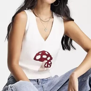Hollister Crop Knit Sweater Vest thumbnail 1