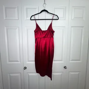 Shareen Collections Red Satin Dress‎ thumbnail 2