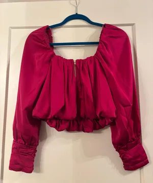 Shirred Square Neck Top thumbnail 4