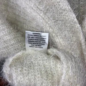 Hippie Rose Fuzzy‎ Knit Sweater Women XS Twist Front Pullover Cozy Soft Chic thumbnail 9
