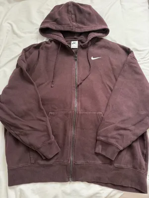 Nike Brown Zip-Up Hoodie thumbnail 1