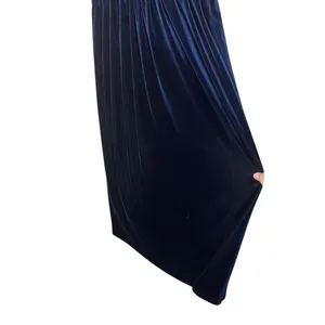 Vintage Another‎ Thyme Blue Velvet Maxi Dress Embroidered Flowers Size 10 thumbnail 6