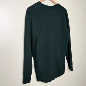 Madewell Merino Wool Boyfriend Cardigan Sweater Luxury Forest Green Size Medium thumbnail 5