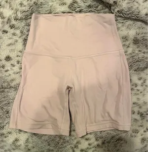 Pink Lululemon Biker Shorts 6 thumbnail 1