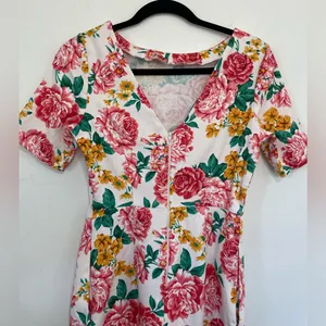 ASOS DESIGN Wiggle Mini Dress Floral Print NWT | Bright Summer Dress thumbnail 7