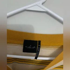 Urban Outfitters Out From Under Long Sleeve Top Crop Top Stripes Yellow Green Brown Size M thumbnail 5