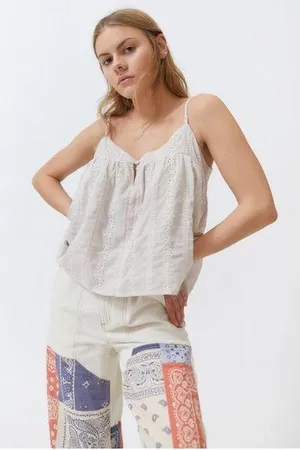 Dress Forum Eyelet Tank Top thumbnail 1