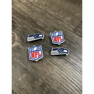 Seattle Seahawks Football Team Sports Charm For Crocs - 4 Pieces thumbnail 1