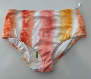 New Sanctuary Anthropologie Tie Dye Ruffle High Waist Bikini Bottom Sz XL Sade thumbnail 1
