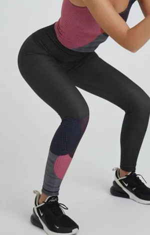 NEW Wear It To Heart High Waist Rise Leggings Charcoal Topsy Turvy Reversible XS thumbnail 3