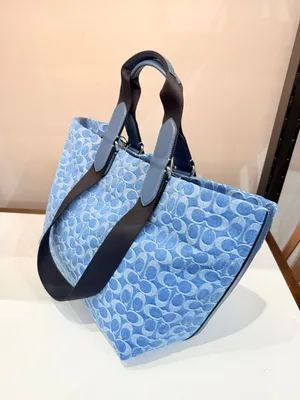 coach Small Tour Tote Bag In Signature Denim cdf24 thumbnail 3