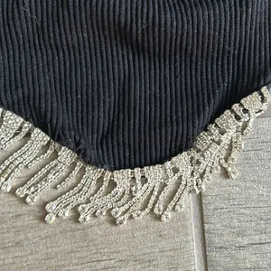 Zara rhinestone trim crop top thumbnail 3