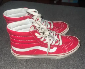 Red High-Top Vans thumbnail 1