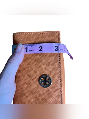 Tory Burch Orange Saffiano Leather Sunglasses Case Eyeglasses Case Travel Bag thumbnail 11