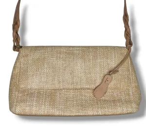 VTG Etienne‎ Aigner Handbag Straw Woven Charm Shoulder Bag Beach Coastal Purse thumbnail 1