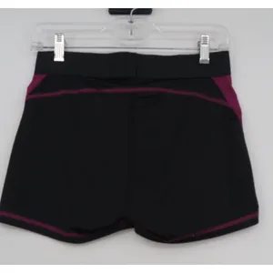 Victoria Sport Womens Purple Black Colorblock Athletic Gym Shorts‎ Size M thumbnail 2