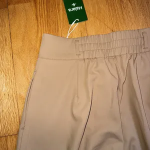 Halara Flex High Waisted Zipper Pocket Shirred Straight Work Pants Beige S NWT thumbnail 12