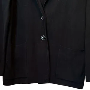 J Crew 2 button sweater blazer black thumbnail 3