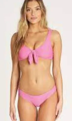 NWT!! Billabong Tanlines Tropic Bikini Bottom Rosa Size Medium thumbnail 1
