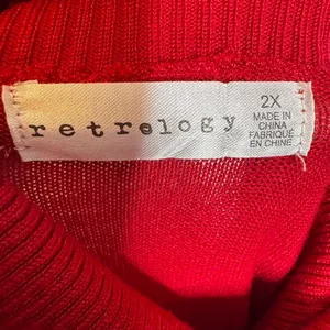 Retrology Red Christmas Tree Turtleneck Sweater Women’s 2X Holiday Knit thumbnail 5