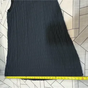 Vineyard Vines Smocked Ruffle Textured‎ Sleeveless Dress Black Womens Size Small thumbnail 8