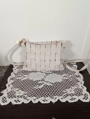 Anthropologie LindyWoven Crossbody Bag - Cream Clutch Spring Summer Womens thumbnail 3