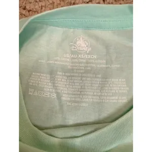 Disney World Iridescent Graphic T Shirt Disney Parks Aqua XS NWT thumbnail 4