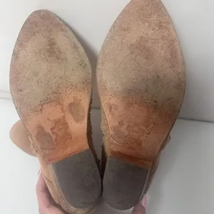Free People Boots Womens 38 Brown Venture Woven Suede Pull On Boho No Straps thumbnail 12