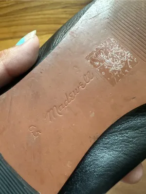 Madewell The Greta Ballet Flat Mule Black Leather Square Toe Slip On 6.5 thumbnail 2