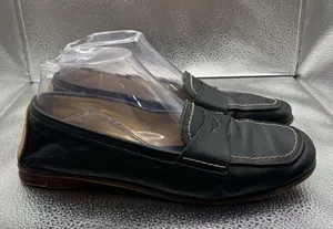 Vintage Coach Slip On Chunky Loafers women Size 6.5B Black leather F5 thumbnail 5