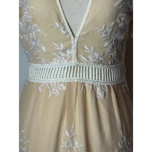 Saylor Dress Women XS Cream Ivory Floral Lace Embroidered Alexa‎ Mini Cocktail thumbnail 9