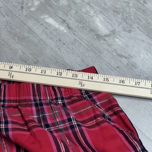 Victoria's Secret Lounge Pants Red Black Plaid Pajama Bottoms Jogger Small Z-257 thumbnail 6