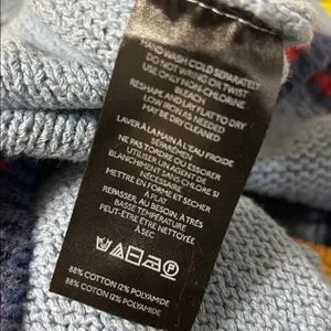 BCBG Blue Crewneck Pullover Style Distressed Sweater(Size. Medium) thumbnail 9