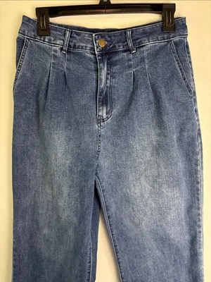 bagatelle Tailored Wide Leg Trouser Jeans Pleated Front Sz 30/10 Business Casual thumbnail 3