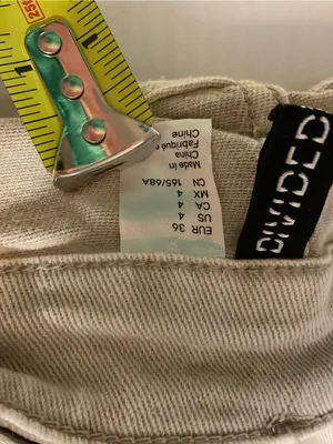 H&M Divided Khaki Cotton Mini Skirt Women Sz 4 Removable Belt thumbnail 6
