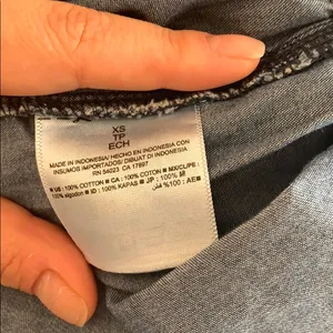 Old Navy Chambray Denim Romper Button Front XS thumbnail 6
