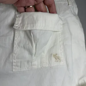 Abercrombie &‎ Fitch Womens Linen Shorts Size 12 Ivory Drawstring Resort Preppy thumbnail 8