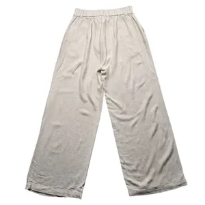 Blenca Viscose Linen Blend Wide Leg Pants Womens Medium Beige thumbnail 3