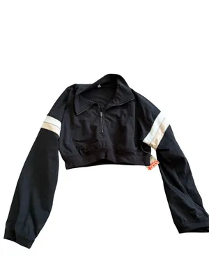 FREE PEOPLE Movement Black For The Win Sweatshirt Top Sz Small NEW NWT thumbnail 3