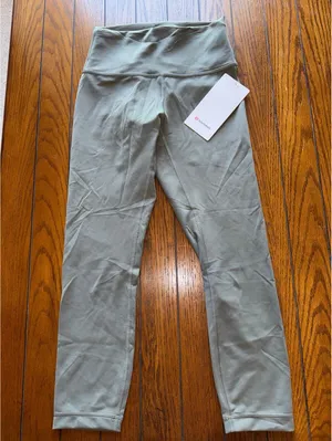 Lululemon Wunder Train High Rise 23” Grey Sage Size 6 NWT thumbnail 3