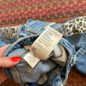 Pilcro & The Letterpress Anthropologie Cheetah Camo Distressed Jeans thumbnail 5