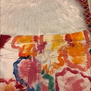 Anthropologie Poppies Handpainted Skirt thumbnail 4