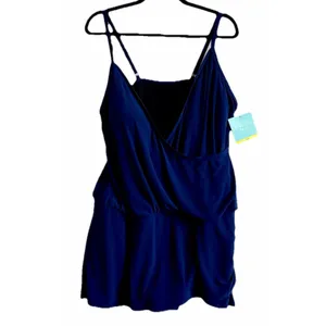 Bal Harbor Bathing Suit Sz 20W‎ Skirted One Piece Beach Pool Suit thumbnail 7