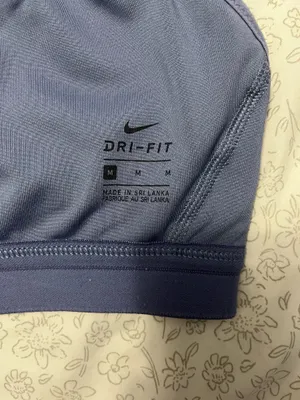 Nike Dri-FIT Indy Women's Light-Support Padded V-Neck Sports Bra in a blue/purple color thumbnail 5