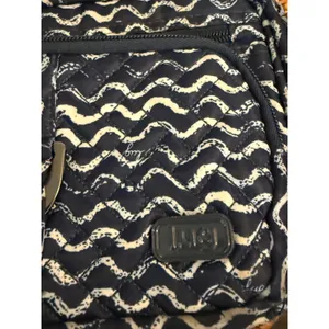 Lug Carousel Convertible Crossbody Belt‎ Bag Navy Wavy Quilted Travel Purse thumbnail 2