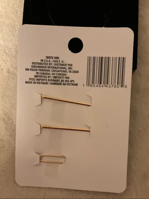 Gold Butterfly Bobby Pin Set with Pink & Teal Accents thumbnail 5